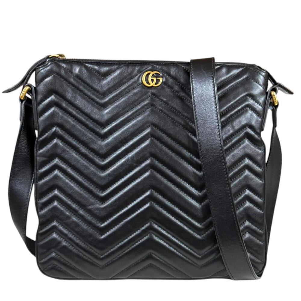 Gucci Gg Marmont Zip Messenger Bag #325305G10B